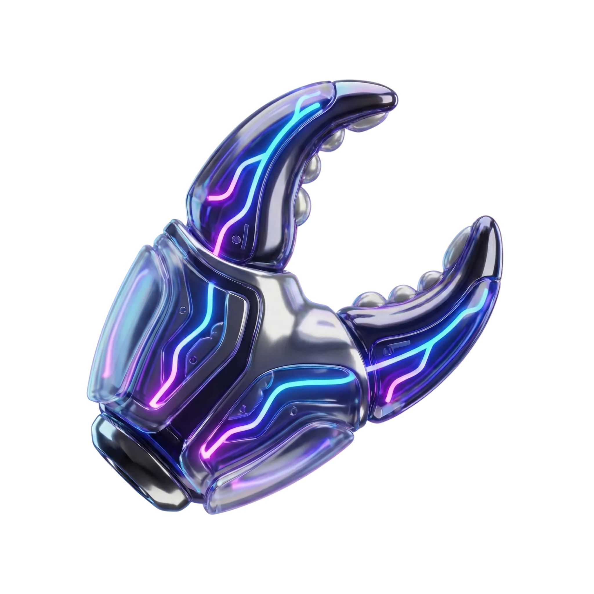 Claw Market robotic claw mascot